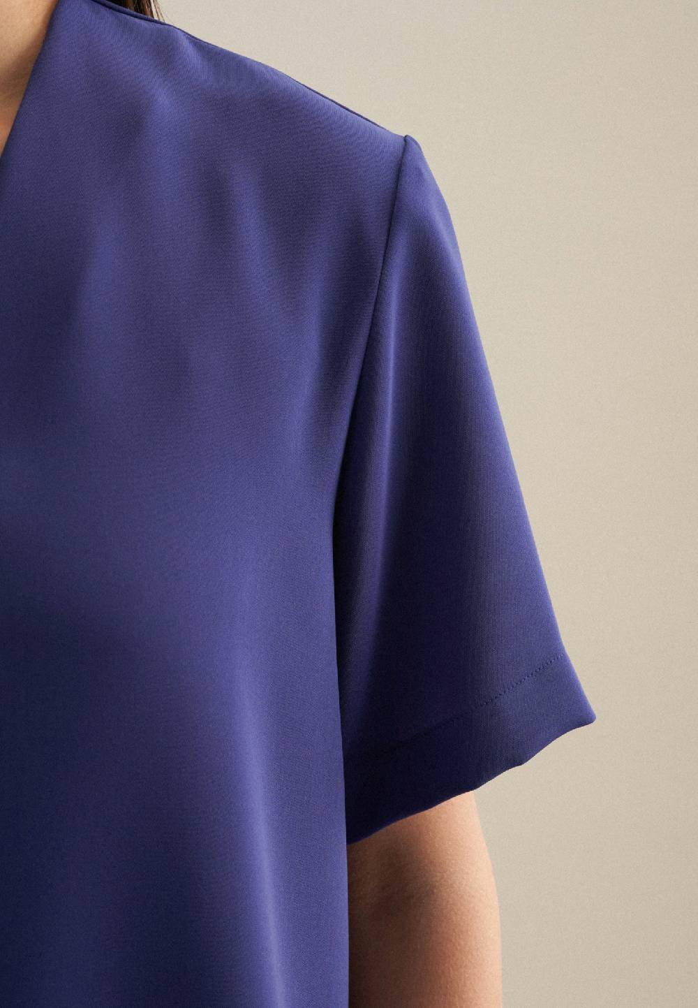 Seidensticker V-Neck Shirtbluse Regular Tiefpreis