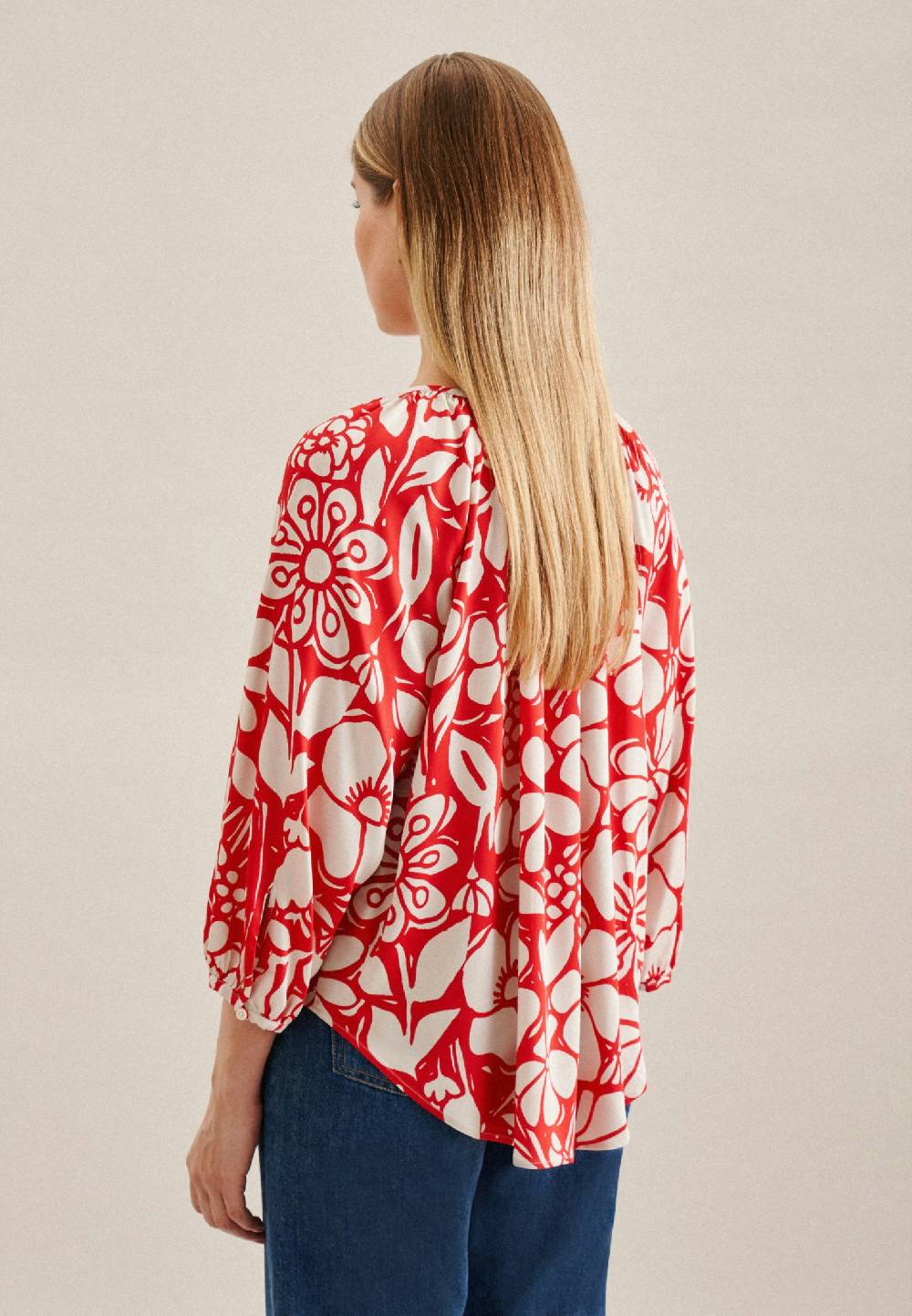Seidensticker 3/4-Arm Satin Shirtbluse Bis zu 60% Rabatt