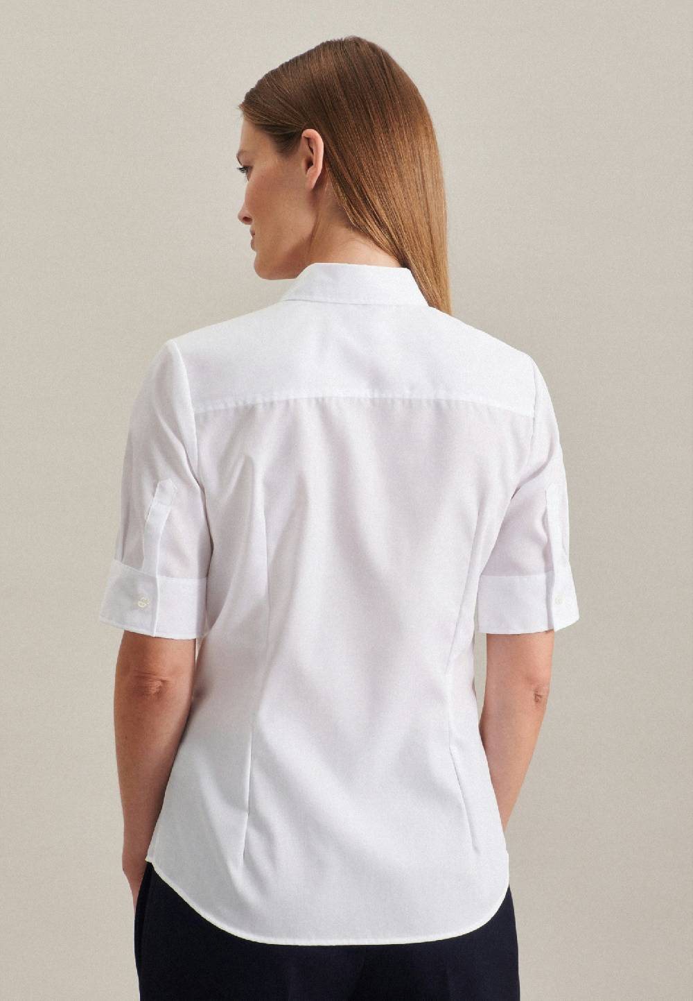 Seidensticker Bügelfreie Kurzarm Popeline Hemdbluse 50% Rabatt mit kostenlosem Versand