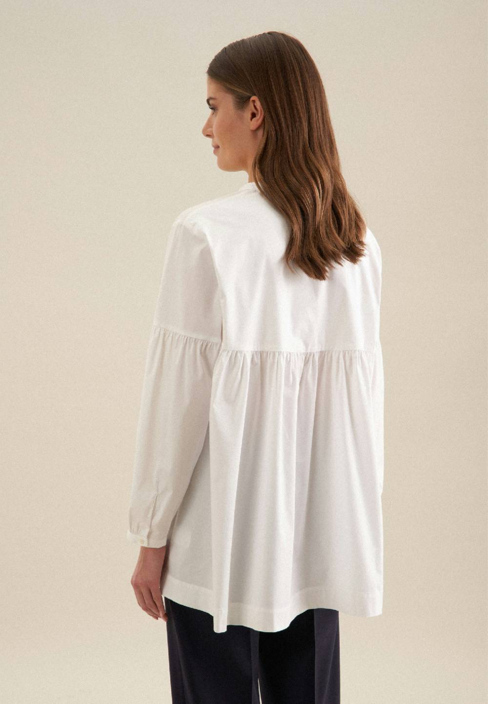 Seidensticker Gabardine Stehkragenbluse Kostenloser Versand international