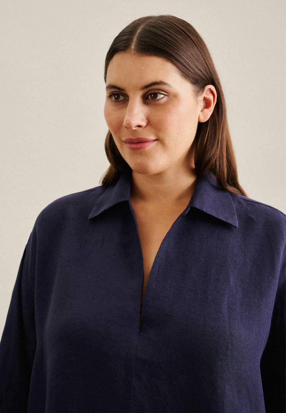 Seidensticker Curvy Kragen Kleid Oversized Sonderangebot