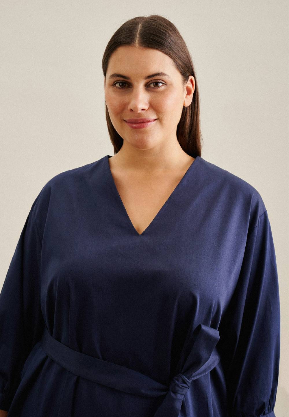 Seidensticker Curvy V-Neck Kleid Regular Begrenzte Freigabe