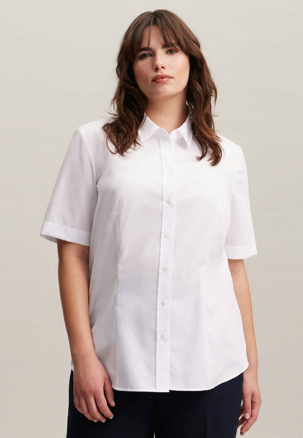 Seidensticker Bügelfreie Kurzarm Fil a fil Hemdbluse JETZT KAUFEN