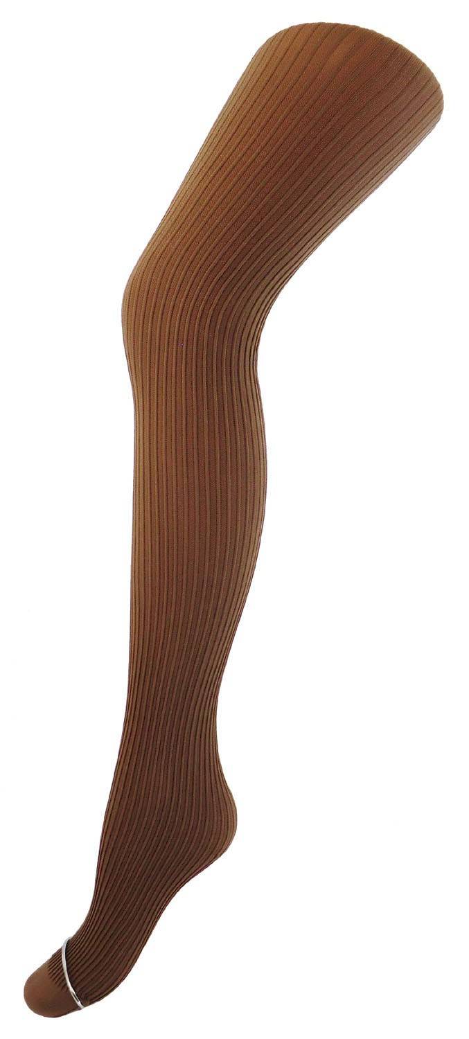 Shimasocks Damen Feinstrumpfhose Rippstruktur Microfaser 70 DEN