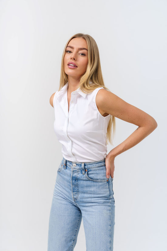 Soluzione Ärmellose Bluse Carlotta Exklusivangebot