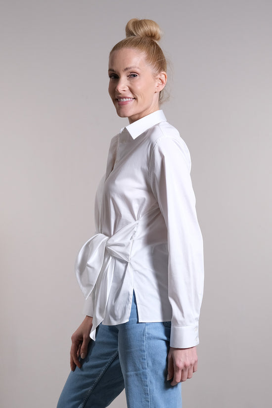 Soluzione Wickelbluse mit verdeckter KL Kostenlose Rückgabe