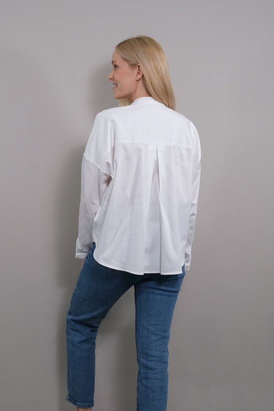 Soluzione Lockere Bluse mit Brusttasche Fiona Begrenzte Freigabe