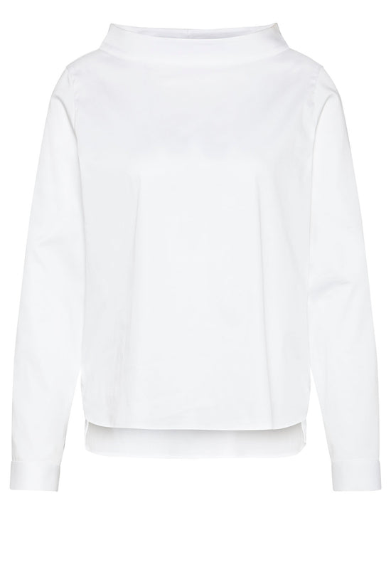 Soluzione Bluse "Malina" mit weitem Stehkragen & Langarm Letzte 2 Tage