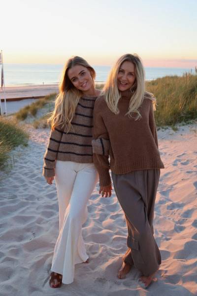 Sosue Pullover Sailor Stripes Taupe Blue Bis zu 60% Rabatt