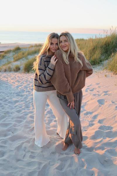 Sosue Pullover Sailor Stripes Taupe Blue Bis zu 60% Rabatt