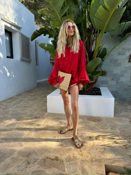 Sosue Antonia Shiny Red Discount Store für neue Produkte