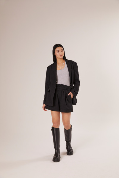 Sosue Shorts Pinstripe Black 50% Rabatt für begrenzte Zeit