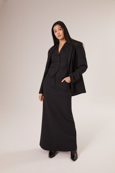Sosue Pinstripe Blazer Black Rabatte dieses Monats