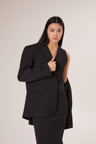 Sosue Pinstripe Blazer Black Rabatte dieses Monats