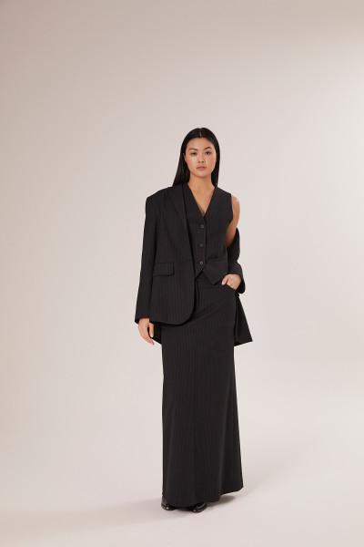 Sosue Pinstripe Blazer Black Rabatte dieses Monats