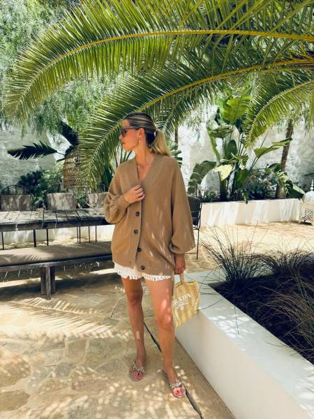 Sosue Cardigan Antonia Toffee Meist gekauft