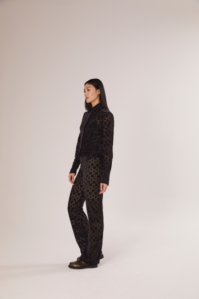 Sosue Lace Pants Black Kostenloser Versand