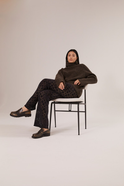 Sosue Lace Pants Black Kostenloser Versand