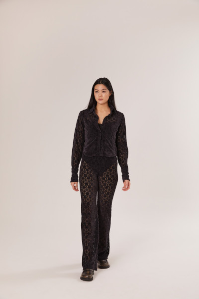 Sosue Lace Pants Black Kostenloser Versand
