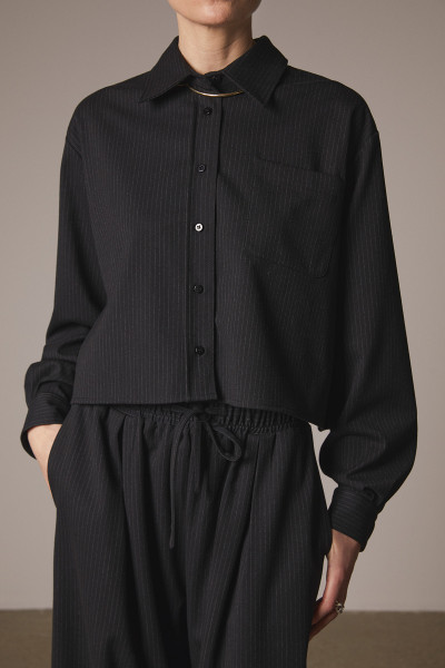 Sosue Pants Pinstripe Black Limitierter Zeitrabatt
