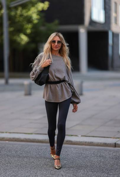 Sosue Leggings SoSUE- 80% Recycled Grey Flash Sale