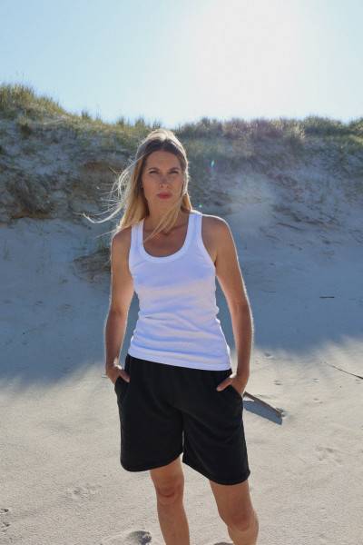 Sosue Tank Top Rip White Vatertagsangebot