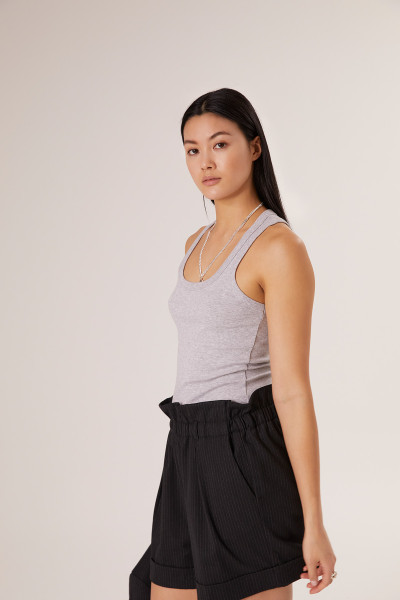 Sosue Tank Top Rip Grey Heißer Verkauf