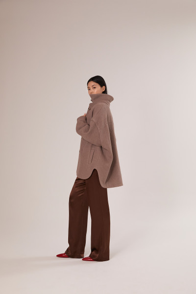 Sosue Coat Antonia Taupe Online Outlet