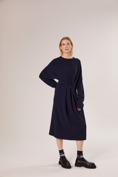 Sosue Wrap Dress Dark Blue Zeitbegrenzte Promotion