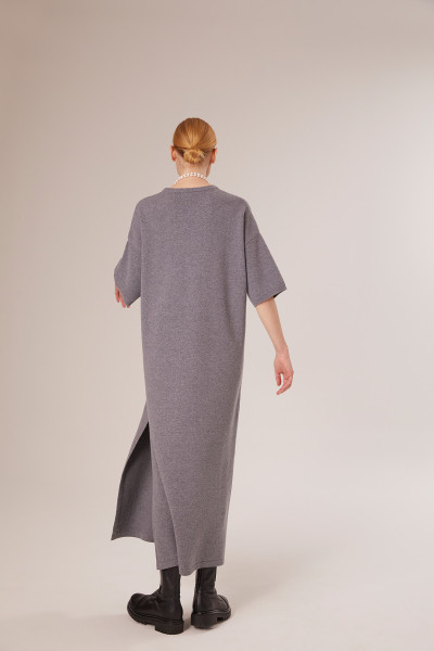 Sosue Short Sleeve Dress Grey Bis zu 50% Rabatt