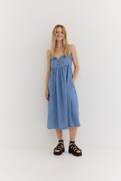 Sosue Dress Laura Denim Bis zu 65% Rabatt