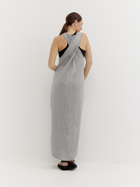 Sosue Dress Donna Grey Sonderangebot der Fabrik