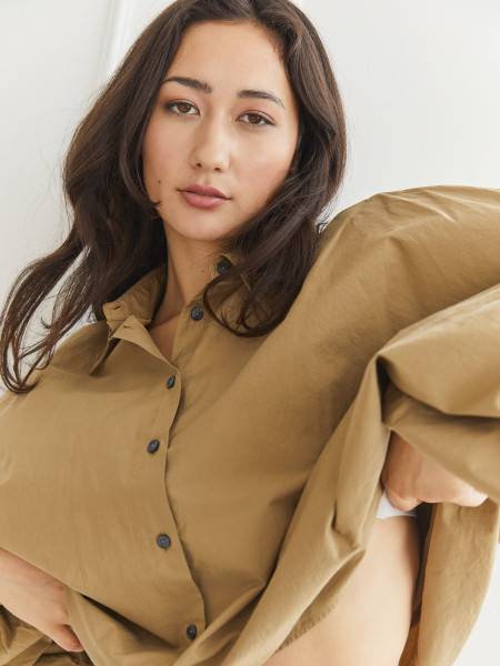 Sosue Bluse Antonia Khaki Hotsell
