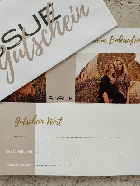Sosue Geschenkgutschein Kostenloser Versand