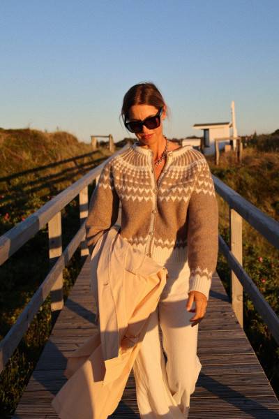 Sosue Jacket Norweger Vintage Beige Versandkostenfrei