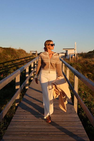 Sosue Jacket Norweger Vintage Beige Versandkostenfrei