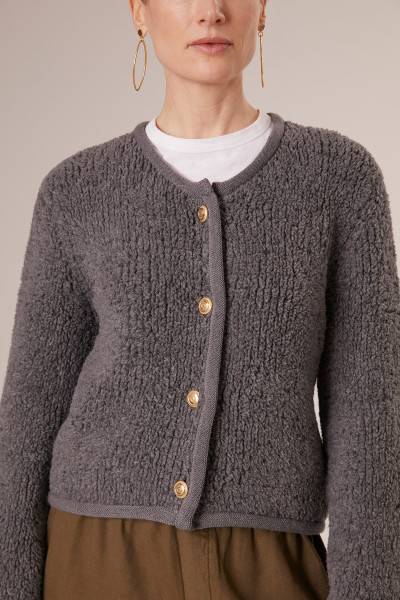 Sosue Fluffy Box Jacket Anthrazit Flash Sale
