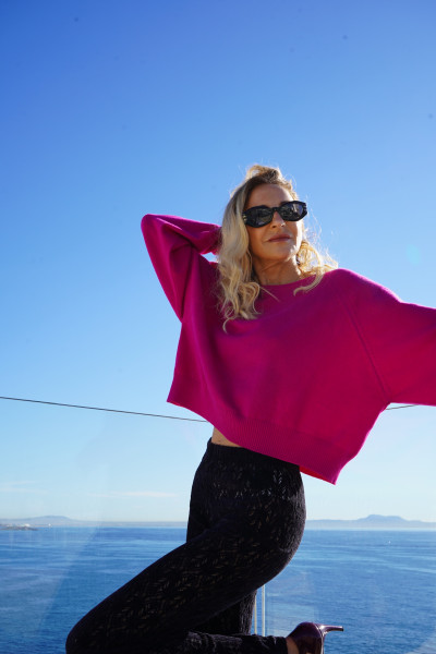 Sosue Pullover Antonia Light Fuchsia Black Friday