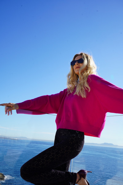 Sosue Pullover Antonia Light Fuchsia Black Friday