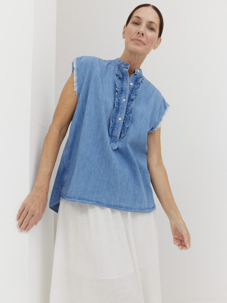 Sosue Bluse Barcelona Denim Muttertagsangebot