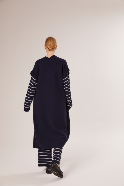 Sosue Long Vest Dark Blue Vatertagsangebot