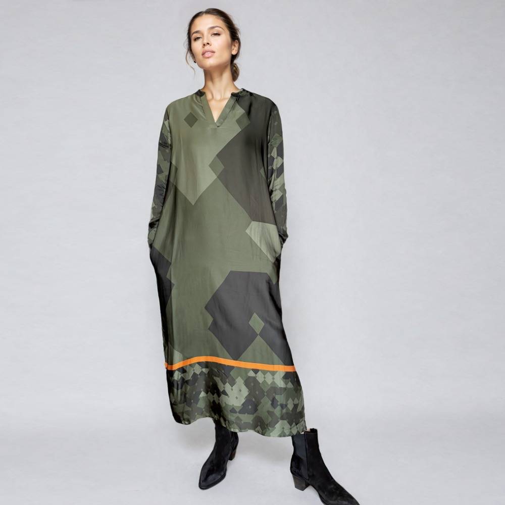 Soul Kathrine EVE LONGDRESS Print 02 Vierteljährliche Förderung