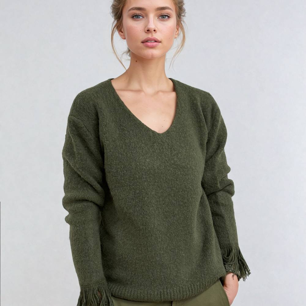 Soul Kathrine NELA SWEATER olive Meist gekauft