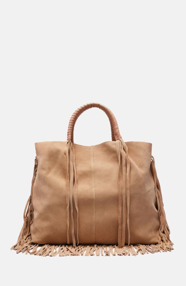 Stuff Maker Velours- Shopper in Sand Nur für heute