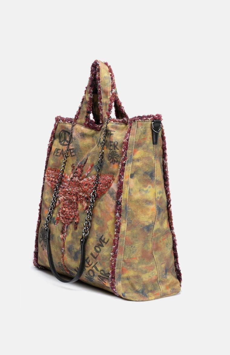 Stuff Maker Iconic Handtasche in Used Khaki Sonderangebot der Fabrik