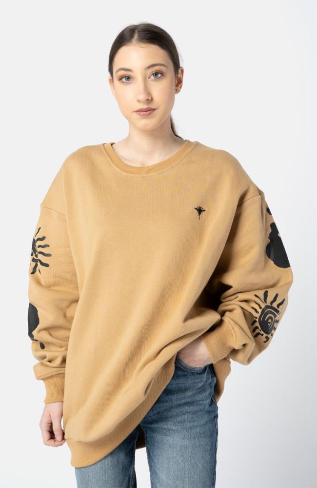 Stuff Maker Icon Sweater S/M in Camel Kostenloser Versand