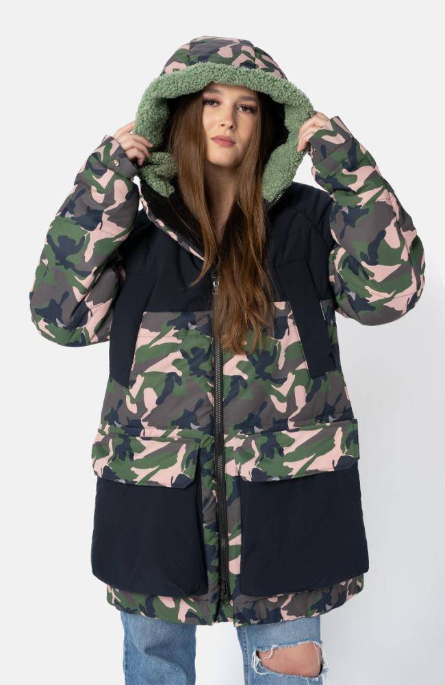 Stuff Maker Wende Parka Camouflage/Schwarz Rabatt