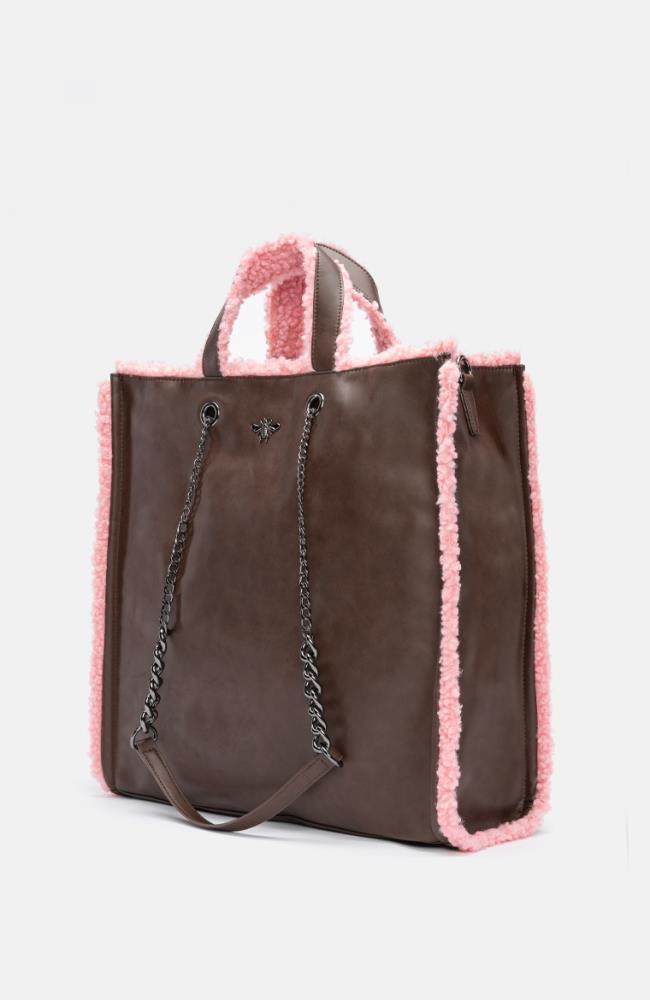 Stuff Maker Shopper in Braun/Pink Osterangebot