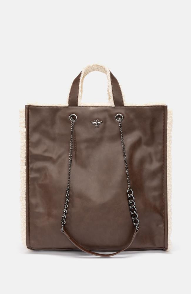 Stuff Maker Shopper in Braun/Beige Räumungsverkauf