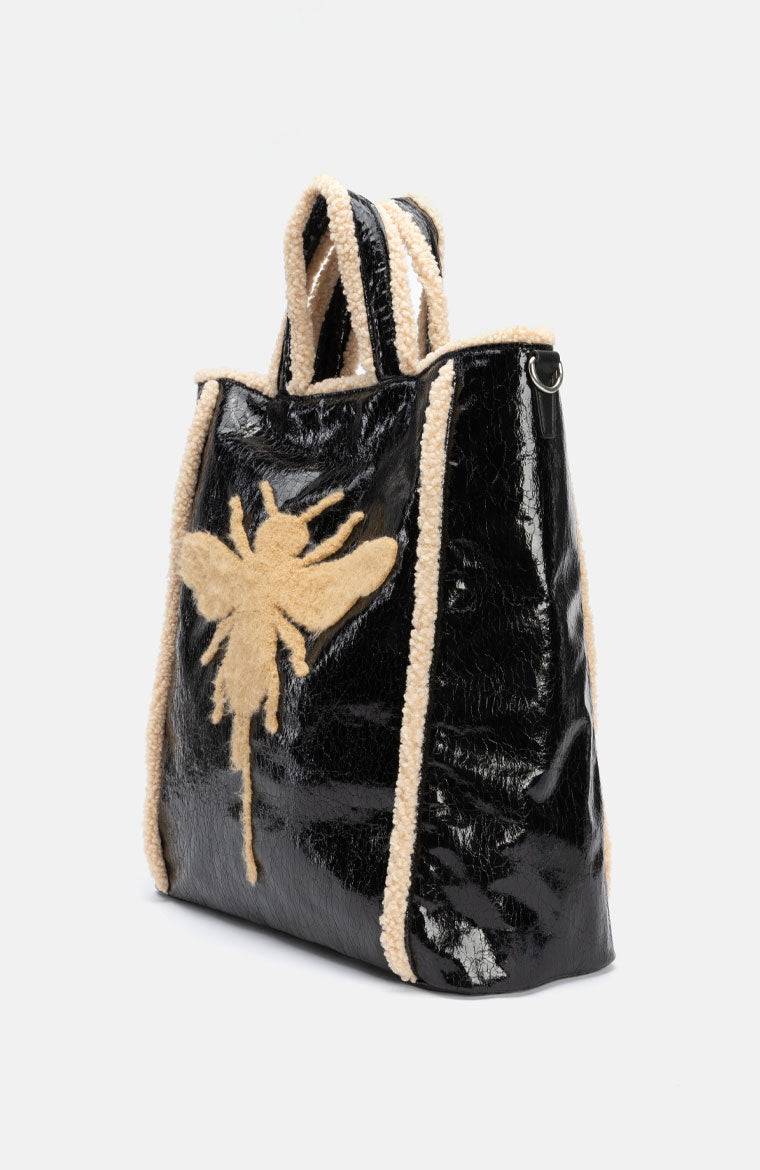 Stuff Maker Bienen Shopper in Schwarz Letzte 2 Tage